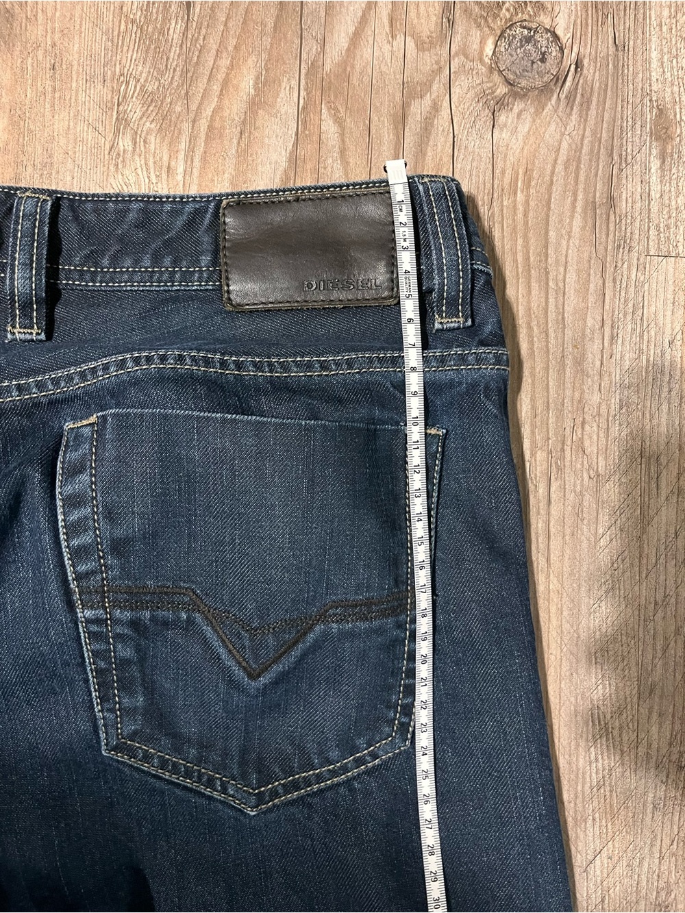 Diesel Viker-R-Box Jeans Blue Denim Straight Cut Mens Trousers Size W 33 L 32 - Picture 7 of 8